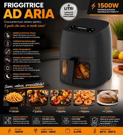 FRIGGITRICE AD ARIA 4L 1500W NUOVA – GROSSE QUANTI