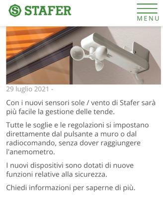 vento e sole sensore