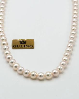 Collana Hoshi Perle di mare oro bianco18kt A.156