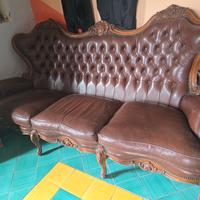 divano in pelle anni 70