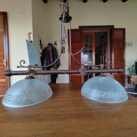 Lampadario Rustico Ferro Battuto