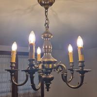 Lampadario artigianale in bronzo