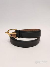 Cintura Gucci pelle nera, seriale 309906 – 479610