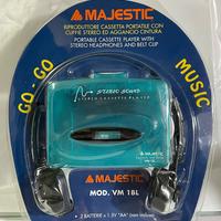 Lettore audiocassette portatile MAJESTIC vintage