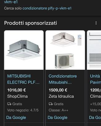 Mitsubishi eletric da soffitro