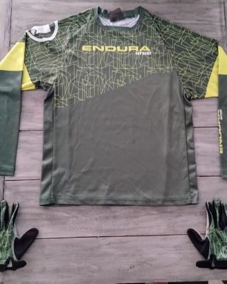 Kit da bici endura da bimbo guanti e maglia