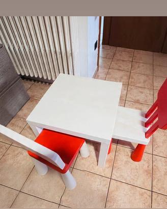 Sedie mammut e tavolo ikea