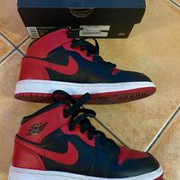 Air Jordan 1 Mid GS “Bred” (Black/Red) - 35,5