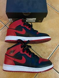 Air Jordan 1 Mid GS “Bred” (Black/Red) - 35,5