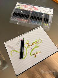 Brush Pen Pennarelli Effetto Acquerello