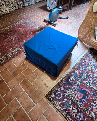 letto pieghevole pouf cubo completo 
