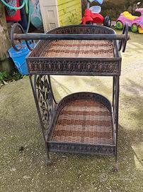 carrettino porta liquori antico 