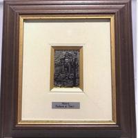 Quadro con fontana di Trevi in argento 800