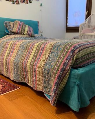 letto contenitore una piazza e mezza con materass