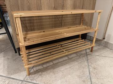 Scaffali in legno di abete 2pz