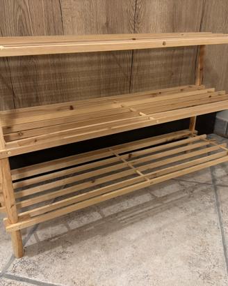 Scaffali in legno di abete 2pz