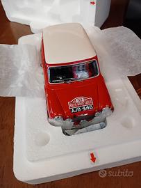 kyosho 1/18 morris mini n.52 Montecarlo 1965