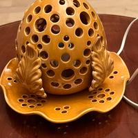 Lampada pumo smaltato Giallo