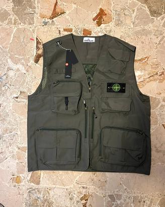 Stone Island Green Tactical Vest