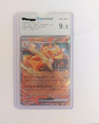 Charizard 006/165 gradato 9,5