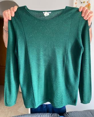 Maglia donna in lana merinos 100% (Cannella)