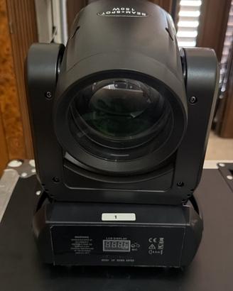 4 teste mobili beam/spot 150W con flight case