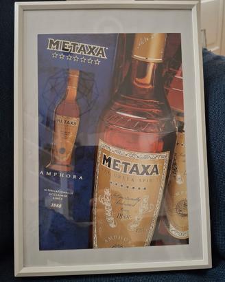 Pubblicità vintage - Metaxa - In cornice