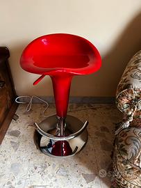 Sgabello Rosso altezza regolabile