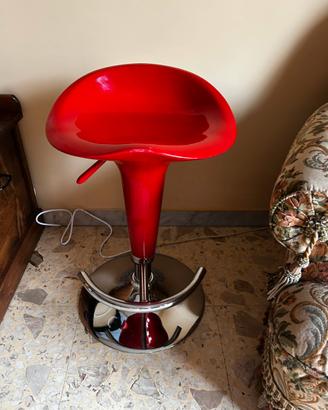 Sgabello Rosso altezza regolabile