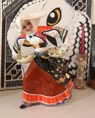 Ceramica essevi lenci sarda costume sardegna