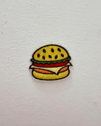 Toppa ricamata hamburger