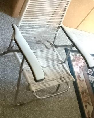 sedia sdraio con vano estendibile