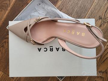 Slingback Barca in pelle