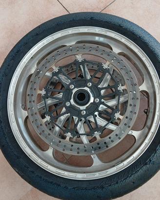 2 cerchi pvm di dischi freni moto ducati panigale