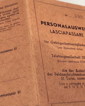 Materiale originale cartaceo del Ventennio