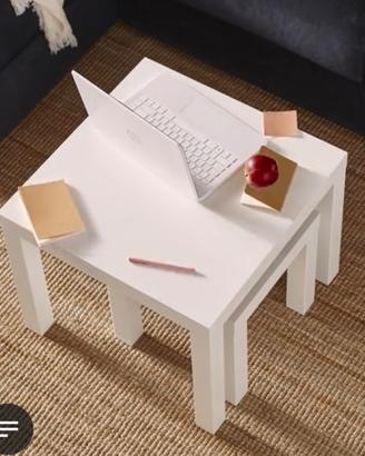 2 Tavolinetti Ikea LACK Tavolino, bianco, 55x55 cm