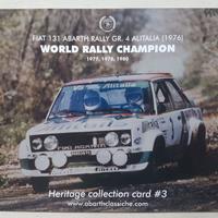 204 - CARTOLINA - FIAT 131 ABARTH RALLY GR. 4