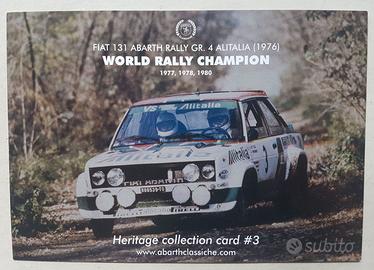 204 - CARTOLINA - FIAT 131 ABARTH RALLY GR. 4
