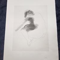 Emilio Greco Litografia Originale con Timbro di Ga