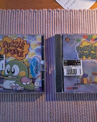 2 videogiochi pc PUZZLE BOBBLE 1 e 2 vintage nuovi