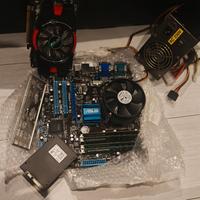 PC build con CPU,RAM,vga,mainboard,alimentatore