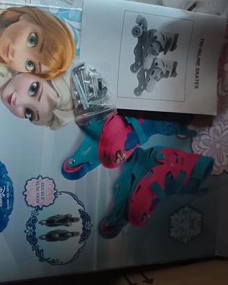 pattini mondo bambina Frozen disney taglia 29-32