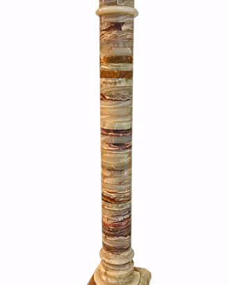 Colonna piedistallo vintage in onice - altezza 98c