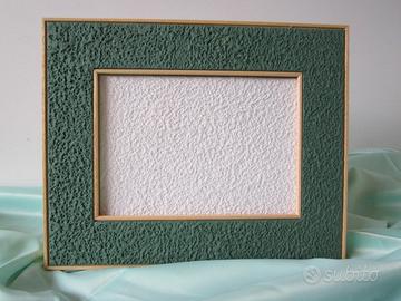 Portafoto in legno con carta colorata sconto 50%