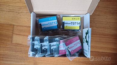 7 CARTUCCE PER EPSON T0711 T0712 T0713 T0714 711 7