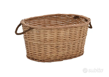 Cesta con Maniglie 56x40x28 cm Salice Naturale