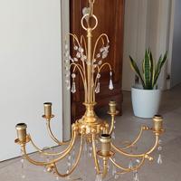 lampadario tinta oro 