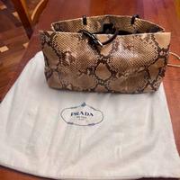 Borsa Prada vintage in pitone – Beige