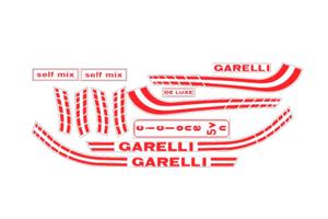 GARELLI CICLONE COLORE ROSSO kit completo ADESIVI 