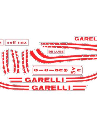 GARELLI CICLONE COLORE ROSSO kit completo ADESIVI 